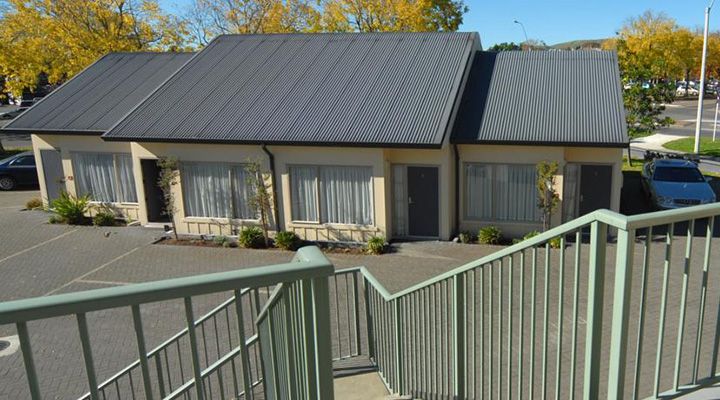 two-level motel complex